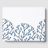 ブルーコーラルパターン – ビーチハウスバケーションレンタル ゲストブック (裏面)