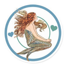 ブルーコーラルピーチ愛らしい人魚の誕生日パーティー