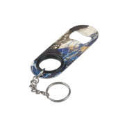 ブルーコーラルリーフステンレススチールボトルオープナー キーホルダー栓抜き (裏面アングル)