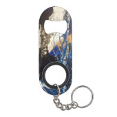 ブルーコーラルリーフステンレススチールボトルオープナー キーホルダー栓抜き (裏面)