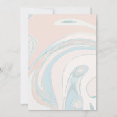 ブルーコーラル抽象芸術 招待状 (裏面)