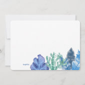 ブルーコーラル招待状 招待状 (裏面)