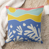 ブルーコーラル海 クッション (ブランケット)