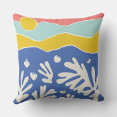 ブルーコーラル海 クッション (裏面)