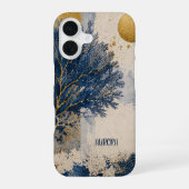 ブルーコーラル オーダーメイド iPhone 16ケース (裏面)
