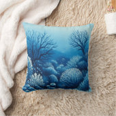 ブルーコーラル クッション (ブランケット)