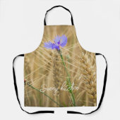 ブルーコーンフラワーの夏の小麦畑 エプロン (正面)