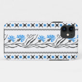 ブルーコーンフラワークロスステッチデザイン Case-Mate iPhoneケース (裏面(横))