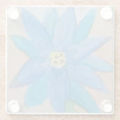 ブルーコーンフラワーコースター ガラスコースター (裏面)