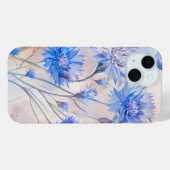 ブルーコーンフラワーズウォーターカラーフォンケース Case-Mate iPhoneケース (裏面 (横))