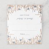 ブルーコーンフラワーズウ結婚ムギ プレイスカード (外部開封)