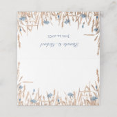 ブルーコーンフラワーズウ結婚ムギ プレイスカード (外部開封)