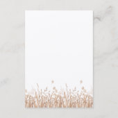 ブルーコーンフラワーズ&ウィートフィールドモダン披露宴 エンクロージャーカード (裏面)