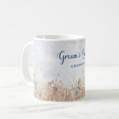 ブルーコーンフラワーズ&ムートフィールドグルームズマグ コーヒーマグカップ (正面左)