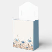 ブルーコーンフラワーズ&小麦フィールドクリーム結婚ズ フェイバーボックス (オープン)