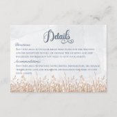 ブルーコーンフラワーズ&小麦フィールドブルー詳細 エンクロージャーカード (正面)