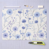 ブルーコーンフラワーフローラ 薄葉紙 (クラフト)