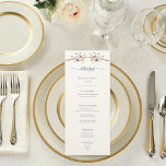 ブルーコーンフラワーモダンズ&小麦結婚クリーム メニュー<br><div class="desc">淡褐色の小麦で集まった柔らかい青いトウモロコシの花がシンプルこのメ結婚ニューをユニーク作る。草を動かす感じより穏やかな風に近い。しかシンプルしエレガントて、地球の色調と柔らかい青が完璧な組み合わせである。Simple Farmhouse Pressによって作成。</div>