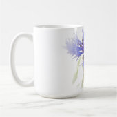 ブルーコーンフラワー写真 –  コーヒーマグカップ (左)