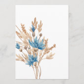 ブルーコーンフラワー結婚ズ&小麦 メニュー (裏面)