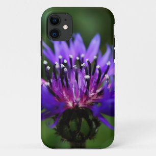 ブルーコーンフラワー花の花と平和の愛の宿命 iPhone 11 ケース