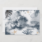 ブルーコー航海のラルウォーターブライダルシャワー写真 招待状 (裏面)