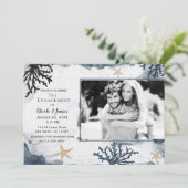 ブルーコー航海のラルウォーター婚約写真 招待状 (スタンド正面)