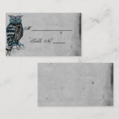 ブルーゴシックアウルポ結婚ス座席表 プレイスカード (正面/裏面)