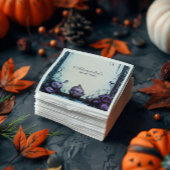 ブルーゴシック不気味ワン誕生日 スタンダードカクテルナプキン