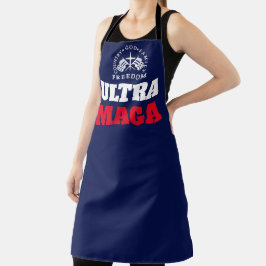 ブルーゴッドファミリーカントリーフリーダムウルトラマガ エプロン