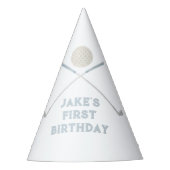 ブルーゴルフの誕生日の帽子 パーティーハット (正面)