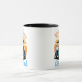 ブルーゴルフカートコーヒーマグ マグカップ (中央)