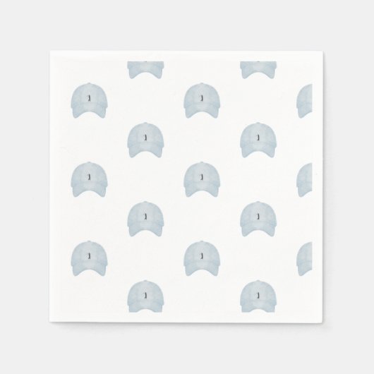 ブルーゴルフキャップナプトキン スタンダードカクテルナプキン (正面)