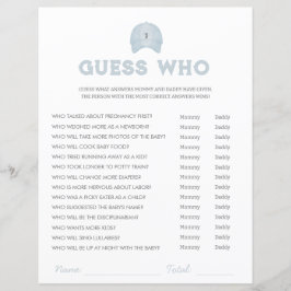 ブルーゴルフテーマベビーシャワー誰がゲームを推測