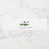 ブルーゴルフ誕生日パルティー ペットボトルラベル (シングルラベル)