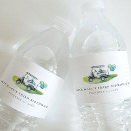 ブルーゴルフ誕生日パルティー ペットボトルラベル