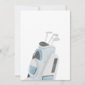 ブルーゴルフ誕生日パーティーの招待状 招待状 (裏面)