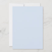 ブルーゴルフ モダン ホールインワン 男の子1歳誕生日 サンキューカード (裏面)