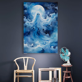 ブルーゴーストリー姿ウィズムーン ポスター