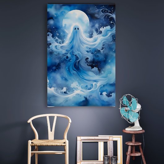 ブルーゴーストリー姿ウィズムーン ポスター