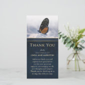 ブルーゴールデンバタフライ悔やみや弔慰サンキューカード サンキューカード (スタンド正面)