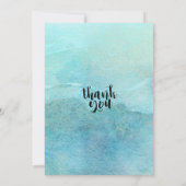 ブルーゴールデンマウンテンズカップルのシャワーウェディングシャワー 招待状 (裏面)