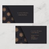 ブルーゴールデンマンダラ霊気スピリチュアルエナジーヒーラー 名刺 (正面/裏面)