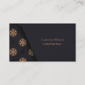 ブルーゴールデンマンダラ霊気スピリチュアルエナジーヒーラー 名刺 (正面)