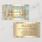 ブルーゴールデンマーブルカッパーフレームイベント 名刺 (正面/裏面)