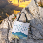 ブルーゴールデン結婚マウンテンズの花嫁の母 トートバッグ