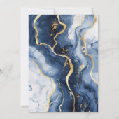 ブルーゴールドアゲート60歳誕生日招待状 招待状 (裏面)