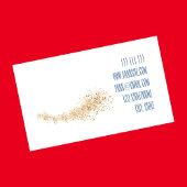 ブルーゴールドクリスタルアブストラクトコンサルタントエレガントなビジネス 名刺