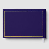 ブルーゴールドフォイルPhD卒業 ゲストブック (裏面)