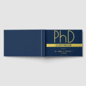 ブルーゴールドフォイルPhD卒業 ゲストブック (全面)